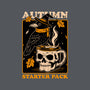 Crow Autumn Coffee-Womens-Fitted-Tee-Studio Mootant