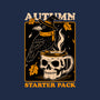 Crow Autumn Coffee-Womens-Fitted-Tee-Studio Mootant