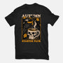 Crow Autumn Coffee-Womens-Fitted-Tee-Studio Mootant