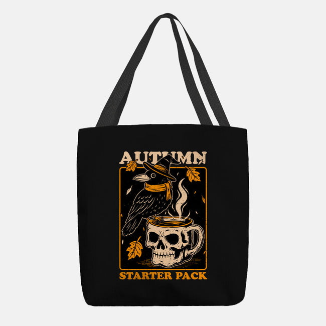 Crow Autumn Coffee-None-Basic Tote-Bag-Studio Mootant