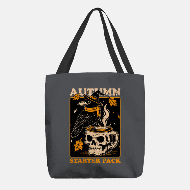 Crow Autumn Coffee-None-Basic Tote-Bag-Studio Mootant