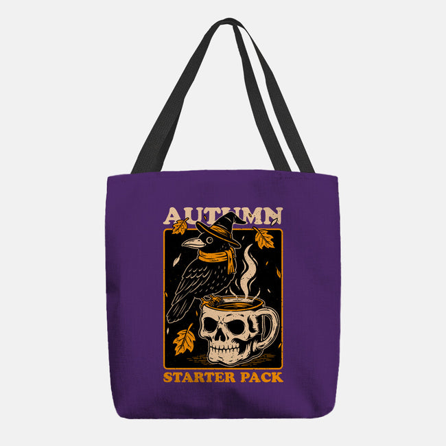 Crow Autumn Coffee-None-Basic Tote-Bag-Studio Mootant