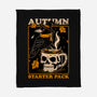 Crow Autumn Coffee-None-Fleece-Blanket-Studio Mootant