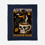 Crow Autumn Coffee-None-Fleece-Blanket-Studio Mootant