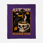 Crow Autumn Coffee-None-Fleece-Blanket-Studio Mootant