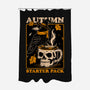 Crow Autumn Coffee-None-Polyester-Shower Curtain-Studio Mootant