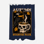 Crow Autumn Coffee-None-Polyester-Shower Curtain-Studio Mootant