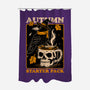 Crow Autumn Coffee-None-Polyester-Shower Curtain-Studio Mootant