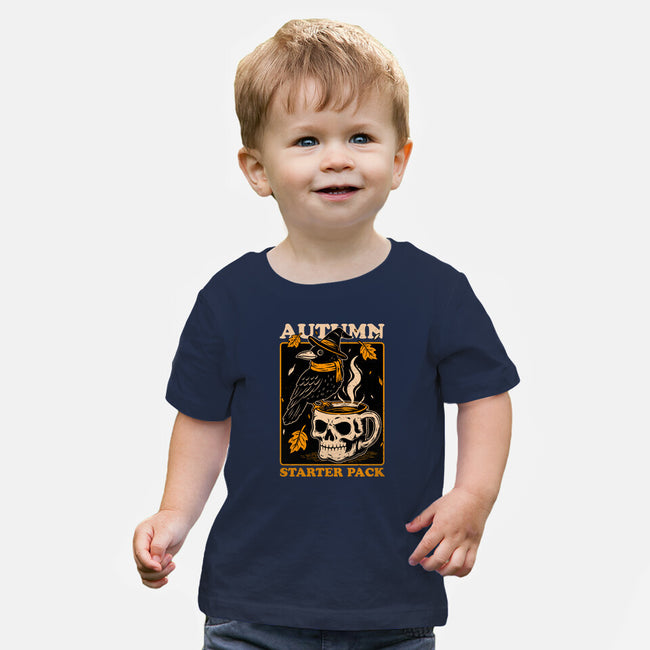 Crow Autumn Coffee-Baby-Basic-Tee-Studio Mootant