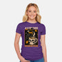 Crow Autumn Coffee-Womens-Fitted-Tee-Studio Mootant