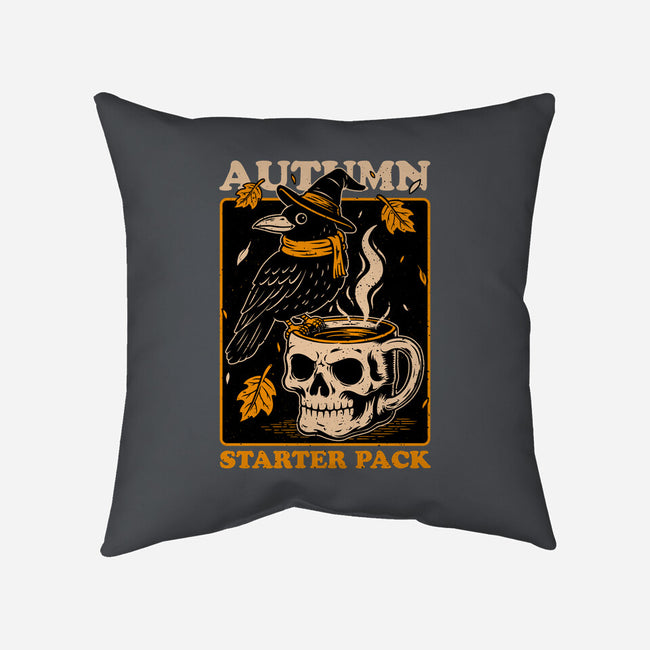 Crow Autumn Coffee-None-Removable Cover w Insert-Throw Pillow-Studio Mootant