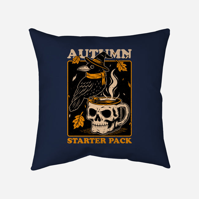 Crow Autumn Coffee-None-Removable Cover w Insert-Throw Pillow-Studio Mootant