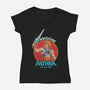 Cooler Than A Superhero-Womens-V-Neck-Tee-hirolabs