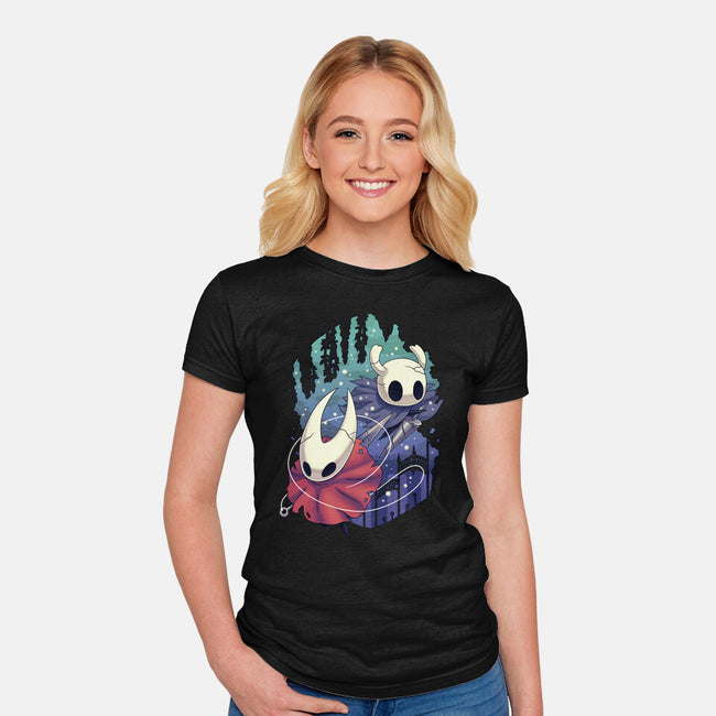 Protector And Knight-Womens-Fitted-Tee-Geekydog