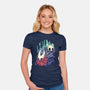Protector And Knight-Womens-Fitted-Tee-Geekydog