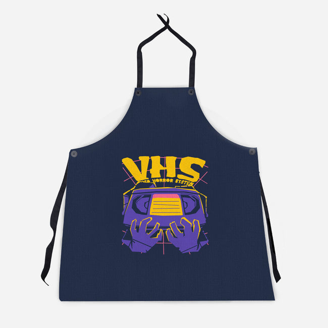 Video Horror System-Unisex-Kitchen-Apron-estudiofitas