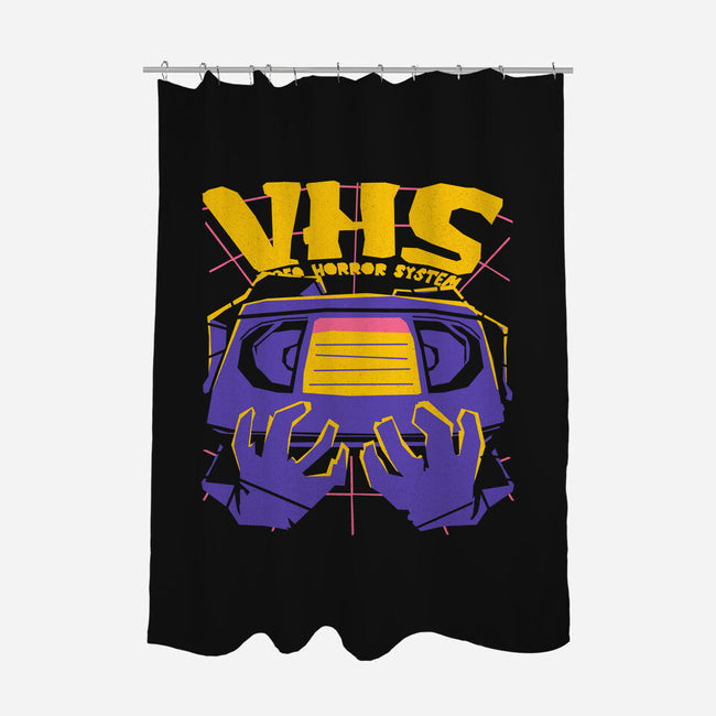 Video Horror System-None-Polyester-Shower Curtain-estudiofitas