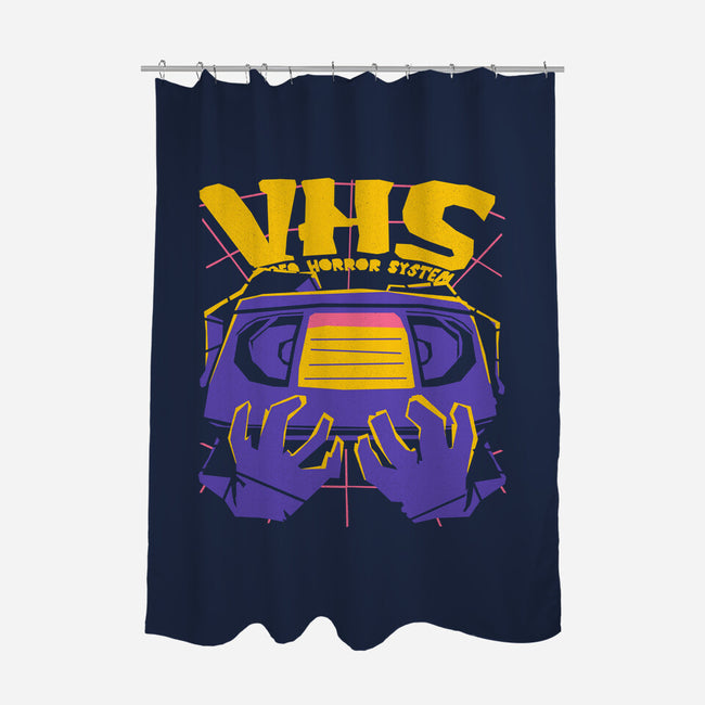 Video Horror System-None-Polyester-Shower Curtain-estudiofitas