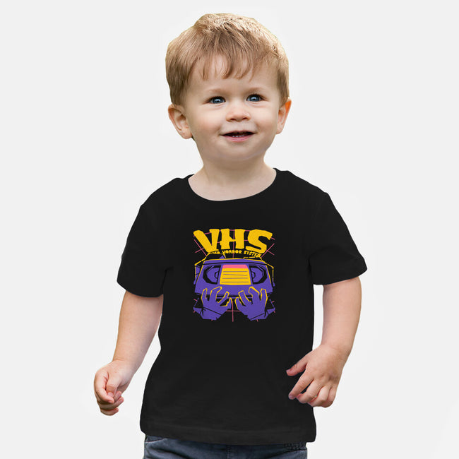 Video Horror System-Baby-Basic-Tee-estudiofitas