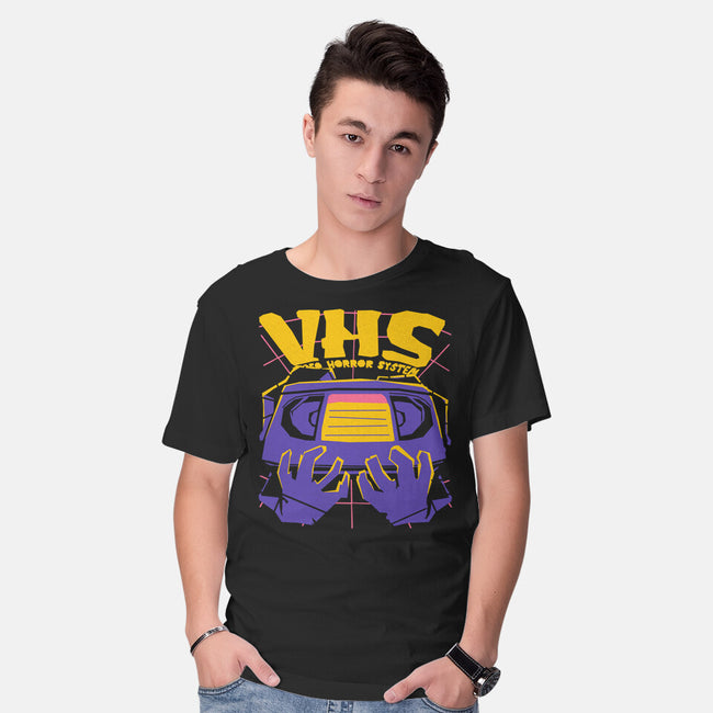 Video Horror System-Mens-Basic-Tee-estudiofitas