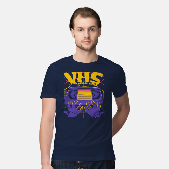 Video Horror System-Mens-Premium-Tee-estudiofitas