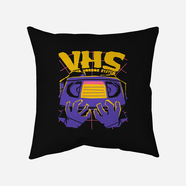 Video Horror System-None-Removable Cover w Insert-Throw Pillow-estudiofitas