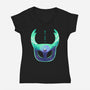 Mask Of Brave-Womens-V-Neck-Tee-spoilerinc