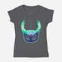 Mask Of Brave-Womens-V-Neck-Tee-spoilerinc