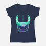 Mask Of Brave-Womens-V-Neck-Tee-spoilerinc