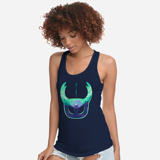 Mask Of Brave-Womens-Racerback-Tank-spoilerinc