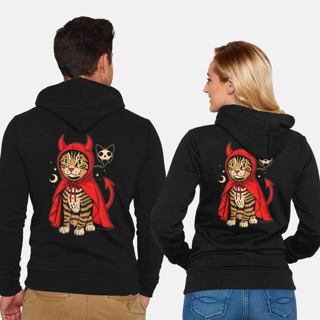 Hell’s Purrince-Unisex-Zip-Up-Sweatshirt-Eoli Studio
