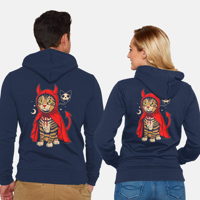 Hell’s Purrince-Unisex-Zip-Up-Sweatshirt-Eoli Studio