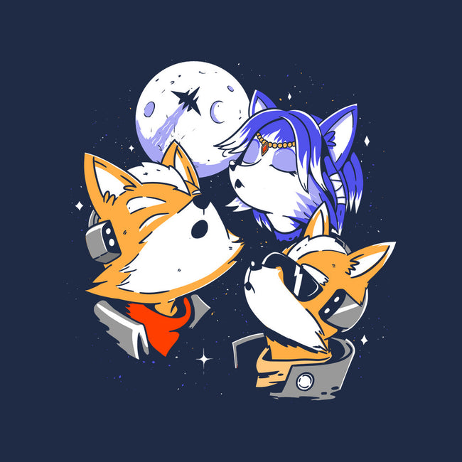 Three Fox Moon-Womens-Fitted-Tee-8BitHobo