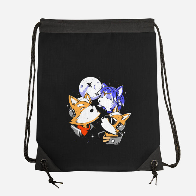 Three Fox Moon-None-Drawstring-Bag-8BitHobo