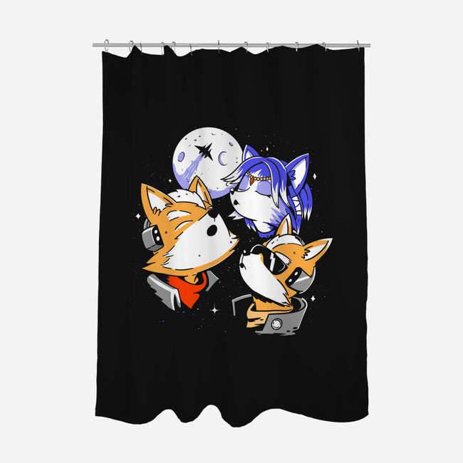 Three Fox Moon-None-Polyester-Shower Curtain-8BitHobo