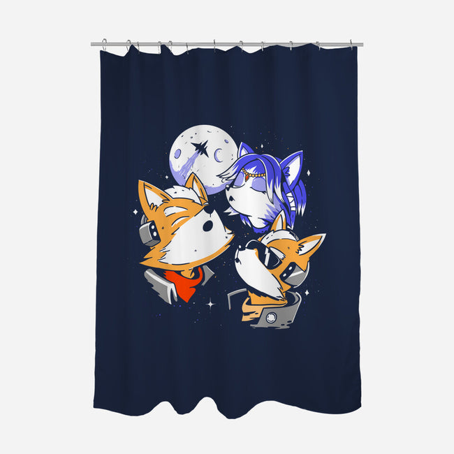 Three Fox Moon-None-Polyester-Shower Curtain-8BitHobo