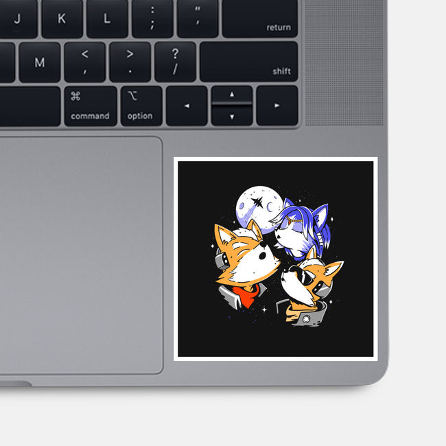 Three Fox Moon-None-Glossy-Sticker-8BitHobo
