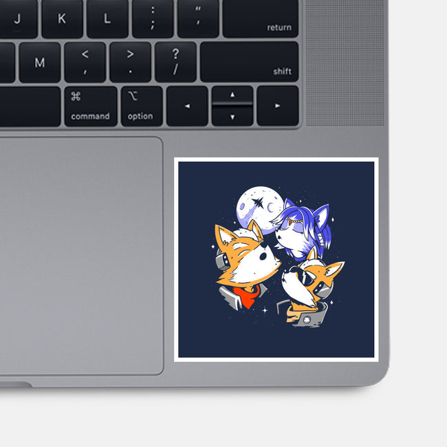 Three Fox Moon-None-Glossy-Sticker-8BitHobo
