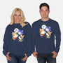 Three Fox Moon-Unisex-Crew Neck-Sweatshirt-8BitHobo