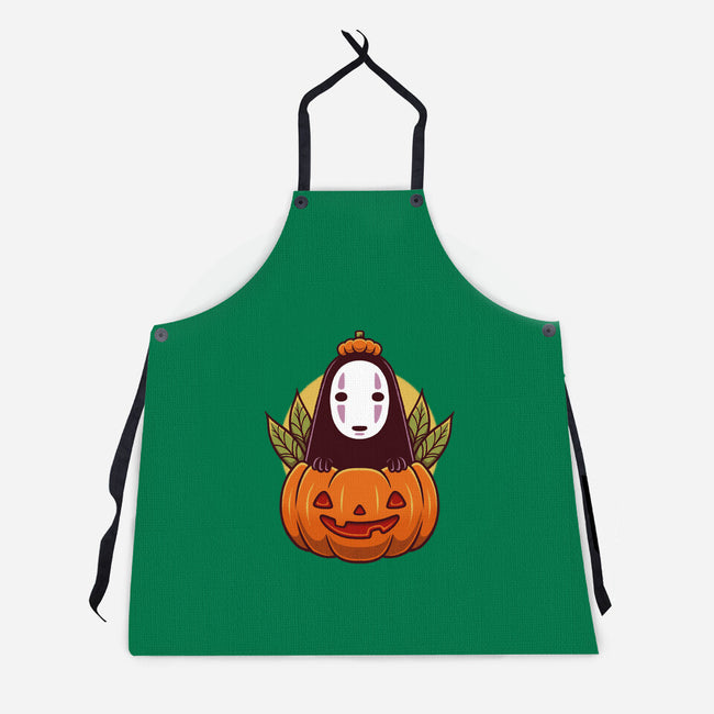 Dark Spirit Halloween-Unisex-Kitchen-Apron-Alundrart