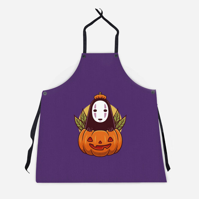 Dark Spirit Halloween-Unisex-Kitchen-Apron-Alundrart