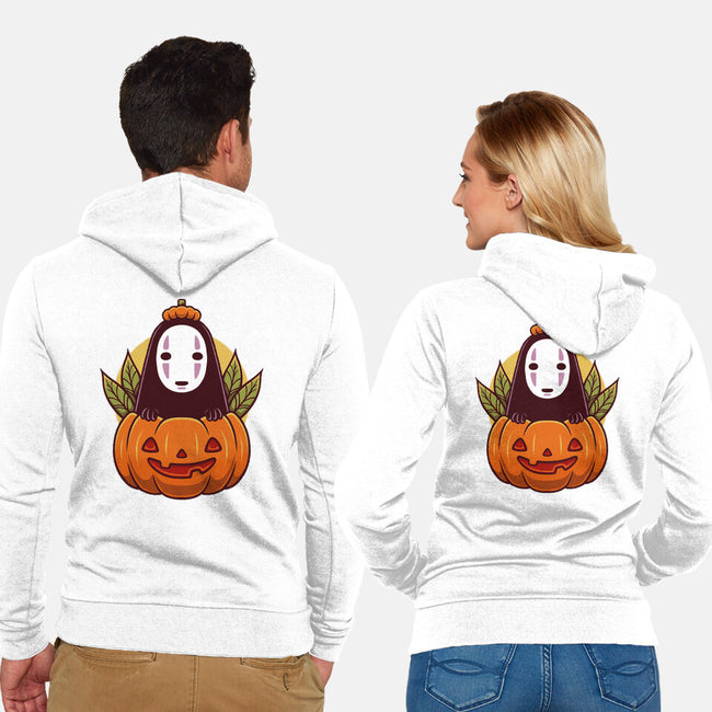 Dark Spirit Halloween-Unisex-Zip-Up-Sweatshirt-Alundrart
