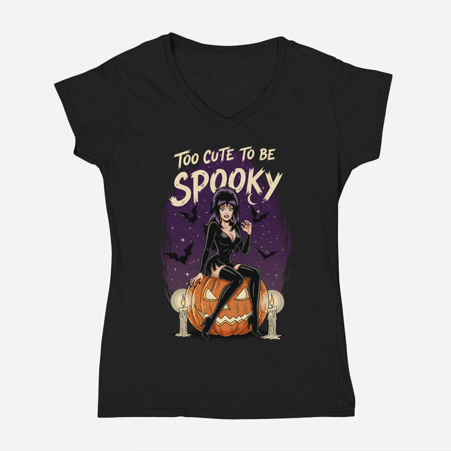 Cute Elvira-Womens-V-Neck-Tee-P1yu5h