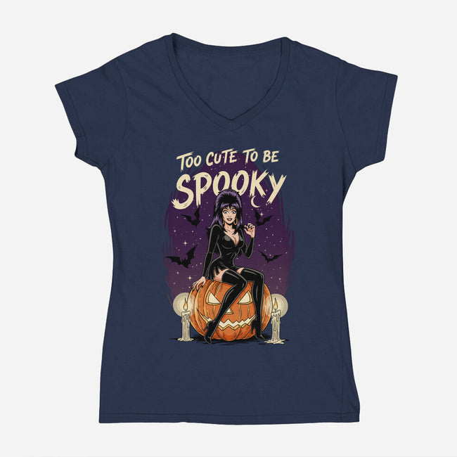 Cute Elvira-Womens-V-Neck-Tee-P1yu5h