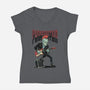 Punkenstein-Womens-V-Neck-Tee-P1yu5h