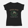 Hover Pram Transport Service-Womens-V-Neck-Tee-glitchygorilla