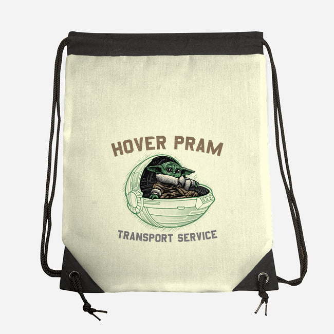 Hover Pram Transport Service-None-Drawstring-Bag-glitchygorilla