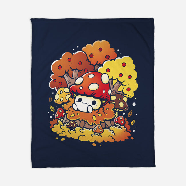 Mushrooms-None-Fleece-Blanket-Vallina84