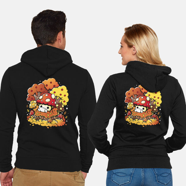 Mushrooms-Unisex-Zip-Up-Sweatshirt-Vallina84