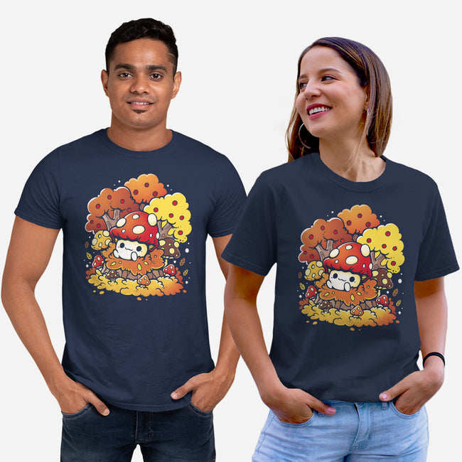 Mushrooms-Unisex-Basic-Tee-Vallina84